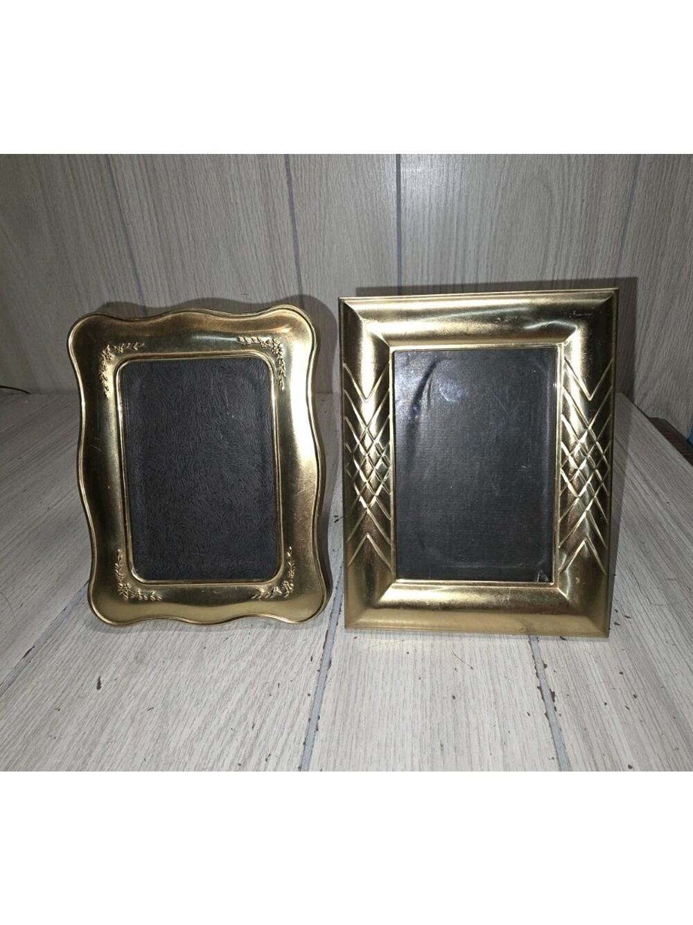 Vtg Gold Tone Ornate 5x7 Picture Frames Brass? Photo Memories Gallery Wall